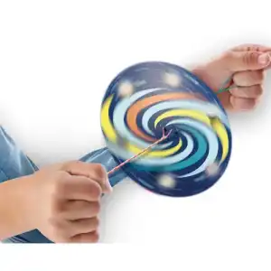 Swirl Spinner Glow In The Dark, 2 Sturmscheiben, 2 Fäden im Neon-Look