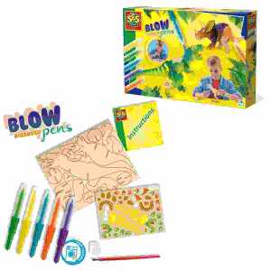 Blow Airbrush Pens Dinos, Holzteile zum Stecken in Dinosaurierform
