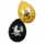 Luftballons Piraten 25,4cm gold schwarz 6er, sortiert, Boland