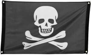 Fahne Polyester 60x90cm Piraten Classic, Boland