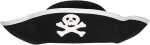 Kinderhut Pirat schwarz / weiß