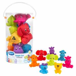 Playgro Badespielzeug Dschungel Freunde bunt, im Dschungeltier-Design