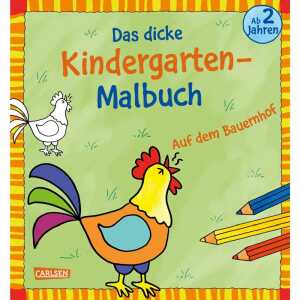 Das dicke Kindergarten Malbuch, Wimmelbilderbuch