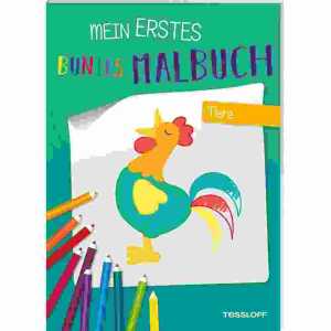 Mein erstes buntes Malbuch Tiere, 64 Seiten, ab 3 Jahren,