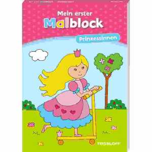 Mein erster Malblock Prinzessinnen, 64 Seiten, ab 4 Jahren,