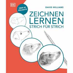 Zeichnen lernen Strich für Strich, Malbuch , 256 Seiten