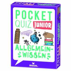 Kartenspiel Pocket Quiz Junior Allgemeinwissen, Quizspiel