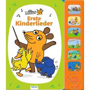 Erste Kinderlieder die Maus, 20 x 22 cm, 12 Seiten,, Trötsch