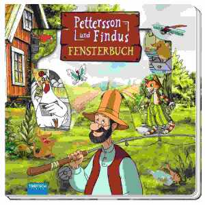 Fensterbuch Pettersson & Findus, 18 x 18 cm, 10 Seiten,, Trötsch