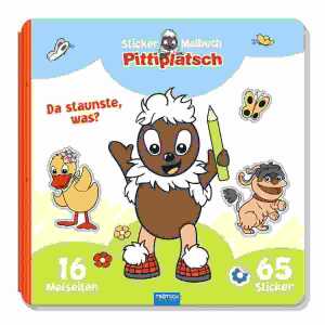 Pittiplatsch Stickerbuch 65 Sticker, 21 x 21 cm, 16 Seiten,, Trötsch