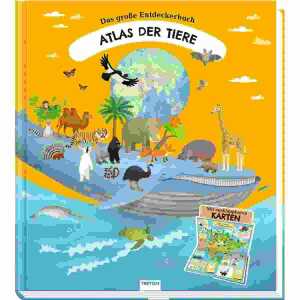 Das große Entdeckerbuch Atlas der Tiere, 24 x 27 cm, ausklappbar