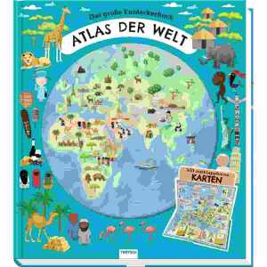 Das große Entdeckerbuch Atlas der Welt, 24 x 27 cm, ausklappbar
