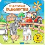 Stickermalbuch Bauernhoftiere, 21 x 21 cm, über 40...