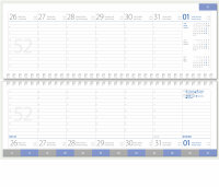 2025 Güss Tischquerkalender 30x10cm 1W. = 2S. mit...