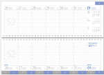 2026 Güss Tischquerkalender 30x10cm 1W. = 2S. mit...