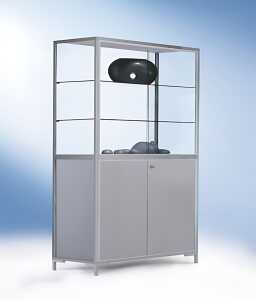 Staufachvitrine 1500 Dekor Silb