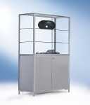 Staufachvitrine 1500 Dekor Silb