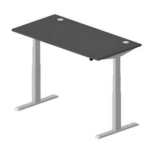 Sitz-/Stehschreibtisch Anthrazi