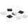 Magnetplatte TAKKIS 15 x 15 mm (B x H) schwarz 140 St./Pack.