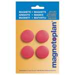 Magnete Discofix Standard geblister Rot, 30 mm 4 Stück
