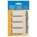 Magnete Discofix Block 2 geblistert Weiß, 54x19x8...