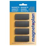 Magnete Discofix Block 2 geblistert Schwarz, 54x19x8 mm 4...