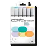 Layoutmarker Copic Sketch 6er Set Pastellfarben