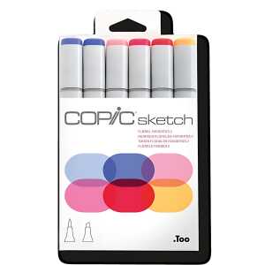 Layoutmarker Copic Sketch 6er Set Florale 4511338052778