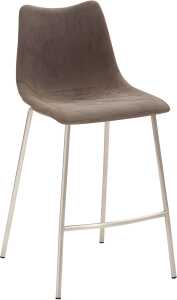 Tresenhocker 1175, 4-Fuß-Gestell edelstahl Vintage Look schlamm