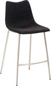 Tresenhocker 1175, 4-Fuß-Gestell edelstahl Vintage Look schwarz