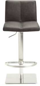 Bar-/Tresenhocker 1285 Gestell Edel- stahl , Sitzschale schlamm,