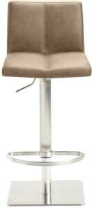 Bar-/Tresenhocker 1285 Gestell Edel- stahl , Sitzschale beige,