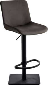 Bar-/Tresenhocker 1287 Gestell schwarz Sitzschale schlamm