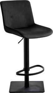 Bar-/Tresenhocker 1287 Gestell schwarz Sitzschale schwarzgrau