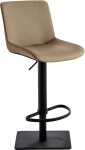 Bar-/Tresenhocker 1287 Gestell schwarz Sitzschale beige