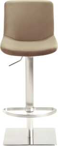 Bar-/Tresenhocker 1287 Gestell Edel- stahl , Sitzschale beige,