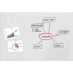 Glas-Whiteboard Artverum - weiß - 150 x 100 x 1,80 cm