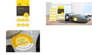 AVERY Zweckform Prüfplaketten Geprüft gem. 2018-2023, gelb (72069630