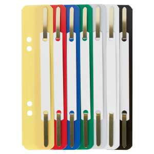 LEITZ Heftstreifen, 35 x 158 mm, PP -Folie, farbig sortiert (80371099)