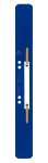 LEITZ Heftstreifen, 35 x 310 mm, PP -Folie, blau (80371135)