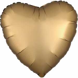 Folienballon Herz gold AMSCAN 9914102 43cm