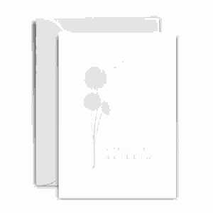 Pusteblumen, Karte mit Umschlag, Rössler