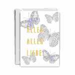 Alles alles Liebe, 1 Karte Format B6hd, 1 Briefumschlag,,...