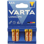 VARTA Batterie Micro AAA 4er Longlife Alkaline