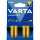 VARTA Batterie AAA/LR03 4 ST Longlife gelb