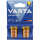 VARTA Batterie Micro AAA 4er Longlife Alkaline