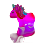 OOTB Metall-Schlüsselanhänger Einhorn mit LED