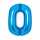Folienballon Zahl blau 0 9914050 66cm
