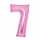 Folienballon Zahl 7 pink AMSCAN 9914047 66cm