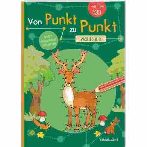 Waldtiere von 1 bis 130, Softcover, 32 Seiten, farbig und schwarz/weiß